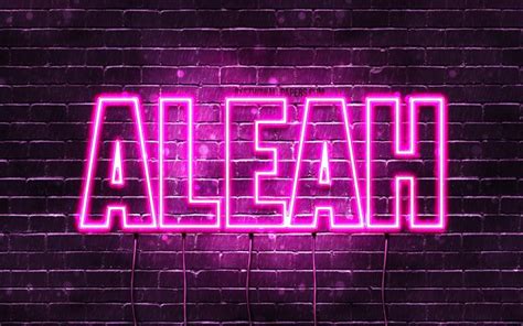 Download Wallpapers Aleah 4k Wallpapers With Names Female Names