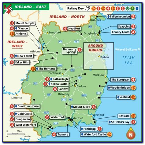 Map Of Northern Ireland Golf Courses Maps Resume Examples 8ldrzx4dav