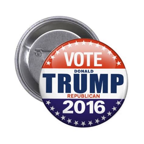 Vote Donald Trump For President Button Zazzle