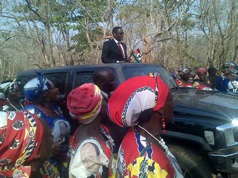 Chakwera Arriving At The Rally Malawi Nyasa Times News From Malawi About Malawi