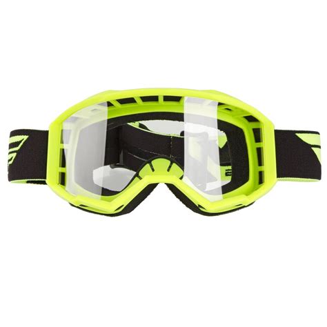 Fly Racing Goggle Focus Hi Vis Yellow Clear 2019 Maciag Offroad