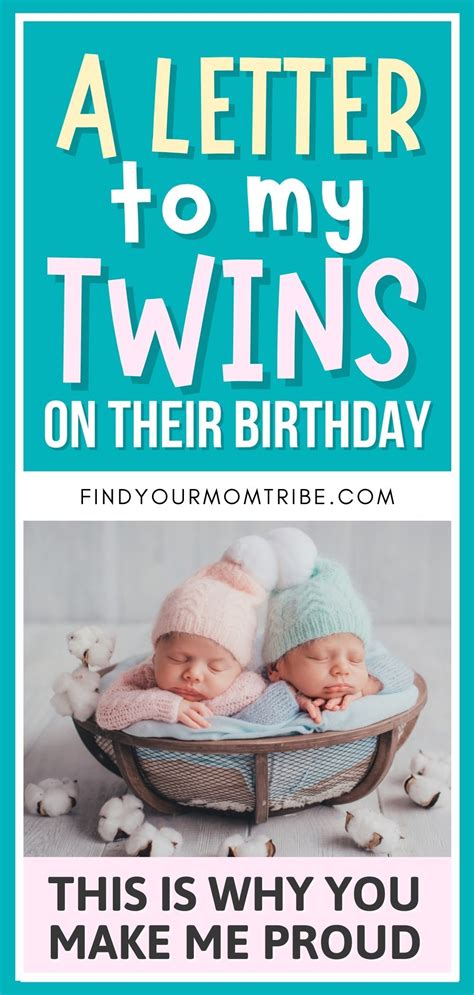 Letter To My Twins On Their Birthday Bitrhday Gallery