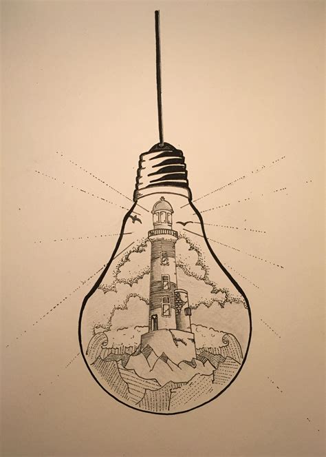 'light bulb pencil drawing' is supposed to be fun and pleasurable, along with if a single remembers the reason why one is looking to learn and is able to take advantage of the procedure, then one particular is causing the correct footwork on which the ensued. What if there was a tiny lighthouse inside of every light ...