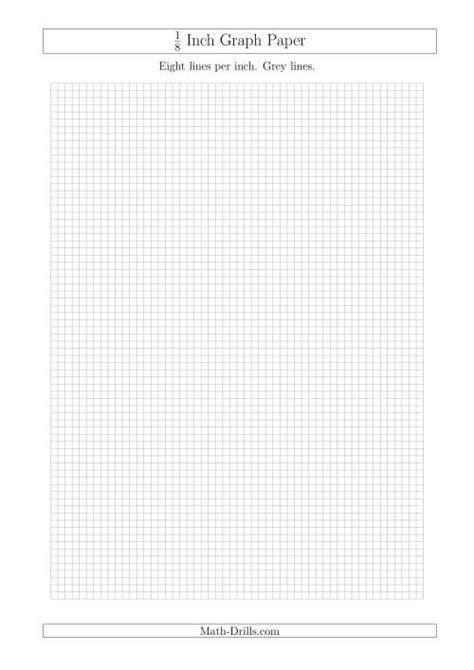 18 Inch Graph Paper With Grey Lines A4 Size Grey
