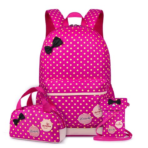 Vbiger Nylon Kids Backpack Casual School Bag For Teenage Girls And Boys