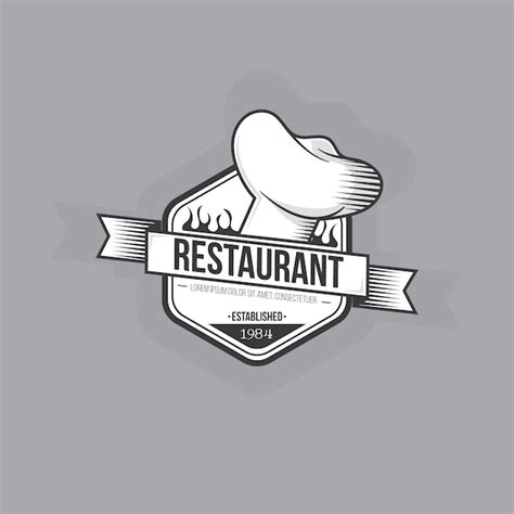 Diseño Retro Del Logo Del Restaurante Vector Gratis