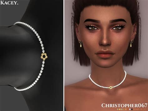 Kacey Necklace Christopher067 Urban Earrings Mod Earrings Sims New