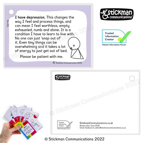 Depression Card Stickman Communications