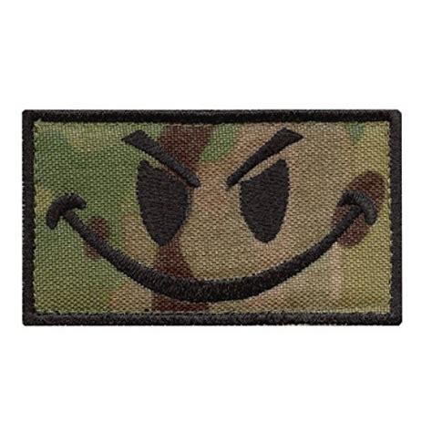 Legeeon Multicam Smiley Evil Angry Green Morale Tactical Military