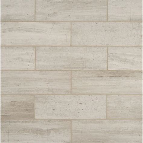 Msi White Oak 4 In X 12 In Honed Marble Floor And Wall Tile 2 Sq Ft