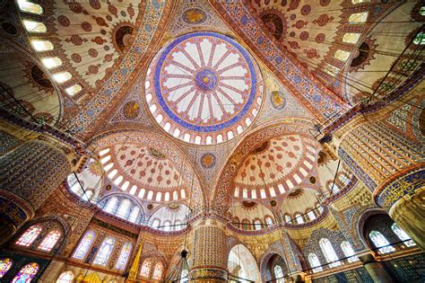 Blue Mosque Interior In Istanbul High Quality Architecture Stock