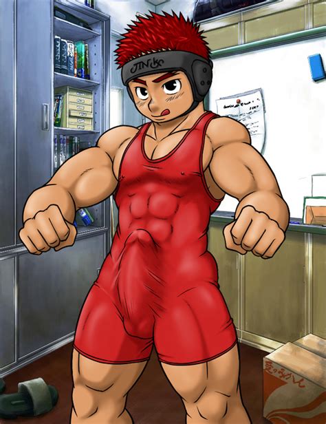Rule 34 Bulge Clothes Headgear Human Indoors Male Male Only Mentaiko Muscles Solo Standing