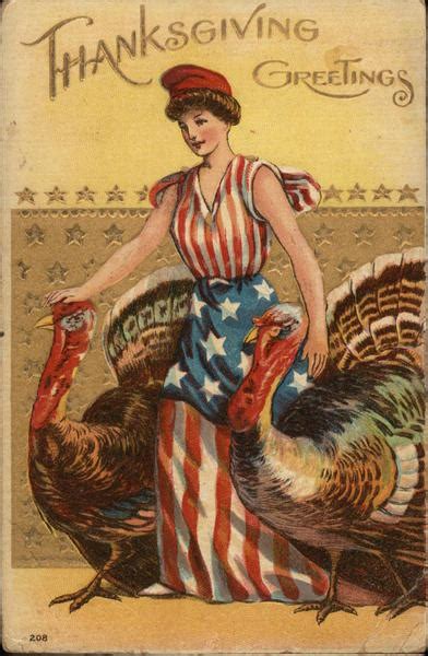 Thanksgiving Greetings Turkeys Postcard