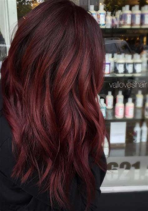Dark burgundy hair is a great look for those who want their inner goth princess to accept. 21 Best Auburn Hair Color Ideas 2019 - Hair Colour Style