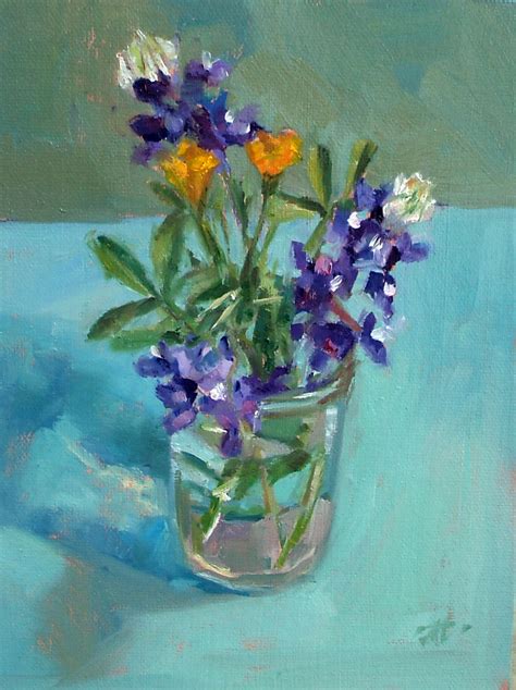 Jean Townsends Daily Painting Bluebonnets2