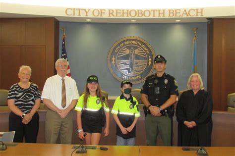 Young Heroes Sworn In As Honorary Rehoboth Police Officers Cape Gazette
