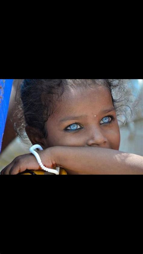 Blue Eyes Of A Little Girl In Varanasi India Gorgeous Eyes Pretty