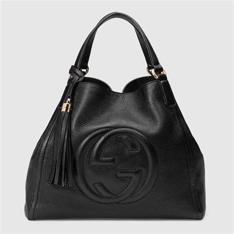 Gucci Soho Leather Shoulder Bag Black Gucci Purse Gucci Shoulder Bag Gucci Purses