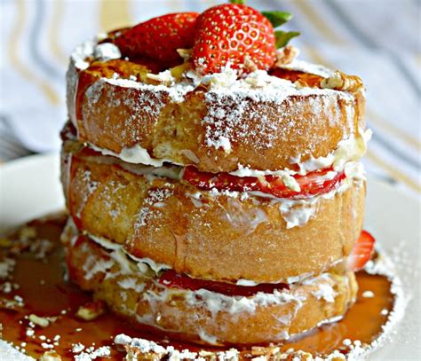 Strawberry And Cream Stuffed French Toast Recipe