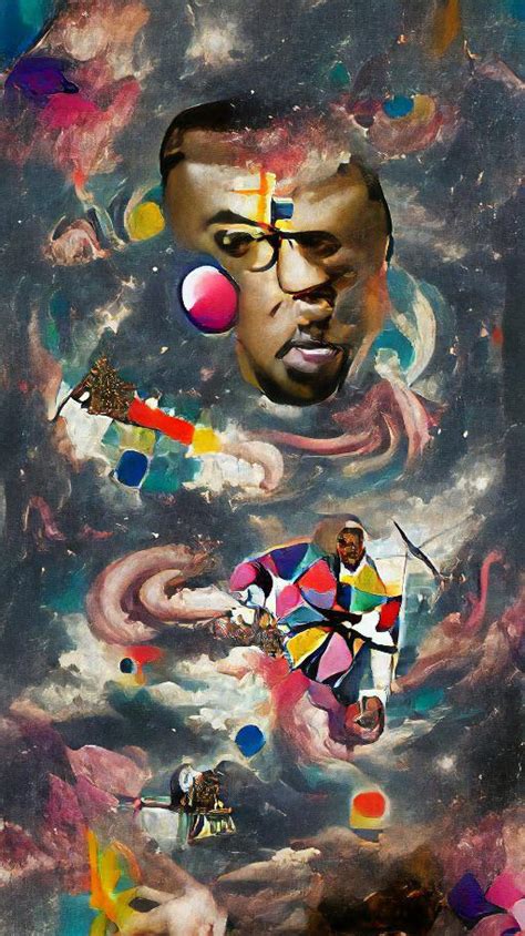 Kanye West Kanye West Space God Ai Generated Art🖖 Rwestsubever
