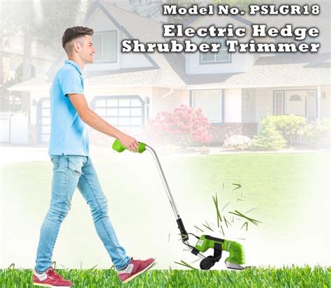 Serenelife Handheld Hedge Trimmer Cordless Hedge Trimmer Push Grass Cutter Shears W 72v