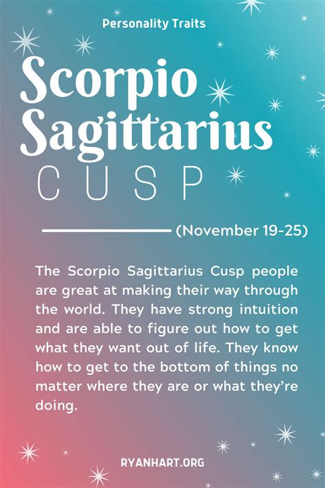 Scorpio Sagittarius Cusp Personality Traits Ryan Hart
