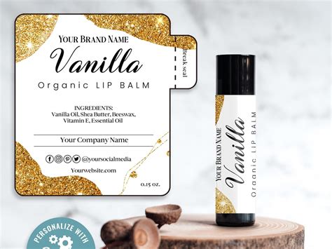 Editable Lip Balm Label Template Lip Balm Labels Online Label