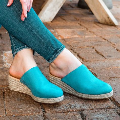 Mule Espadrille Wedges Pu Closed Toe Women Sandals Women Shoes