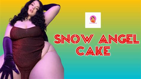 Snow Angel Cake 🇺🇸 American Plus Size Curvy Model Glamorous Fashion Model Lifestyle