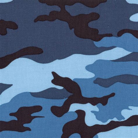 Urban Camo Steel Blue Camoflauge Fabric 30170 21 From Moda By Etsy