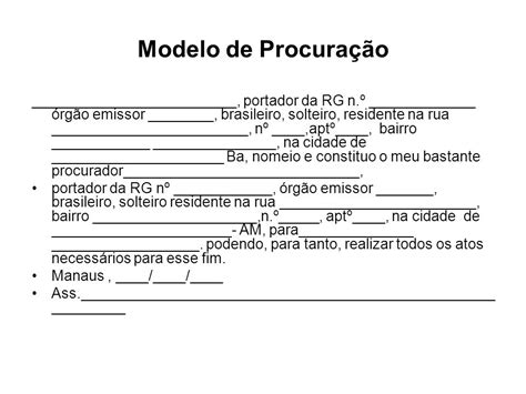 Exemplo De Procura O Para Assembleia De Condominio V Rios Exemplos