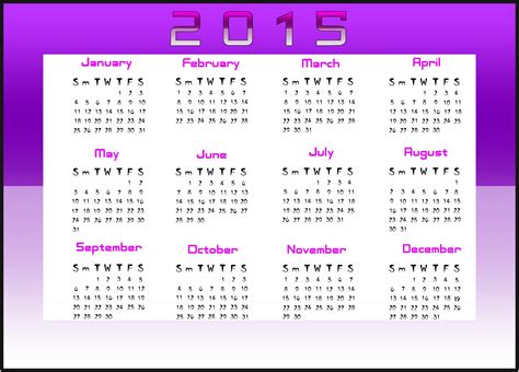 Calendar 2015 Free Stock Photo Public Domain Pictures