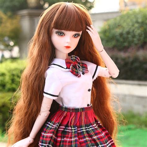 60cm Original Handmade Bjd Doll 13 Fashion Uniforms Schoolgirl