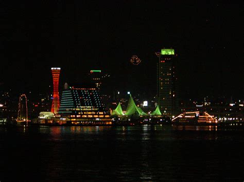 Kobe At Night Night In Kobe Seen From A Ferry Hideki Kaku Flickr