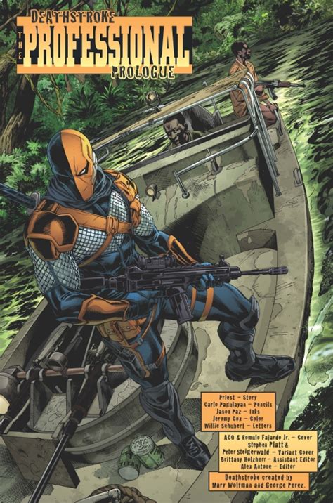 Deathstroke Rebirth Issue 1 Page 7 By Carlo Pagulayan Splash Page