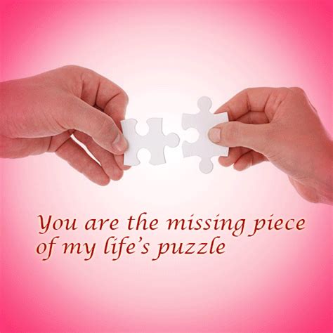 You are my life, my happiness, my joy. You Complete My Life's Puzzle! Free Madly in Love eCards ...