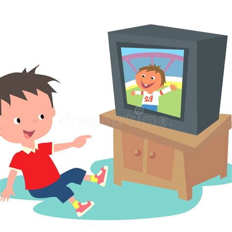 Boy Watching Tv Clipart Clipart Kid 2 Images And Photos Finder