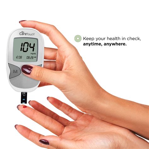 Care Touch Diabetes Testing Kit Blood Glucose Monitor Blood