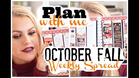 Plan With Me ♡ October Fall Inspired Collab Youtube