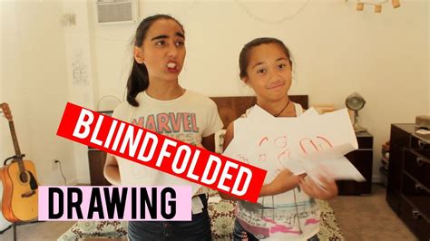 Each player then studies the received drawing, turning in all directions looking for imaginary ideas. Blind Folded Drawing Challenge - YouTube