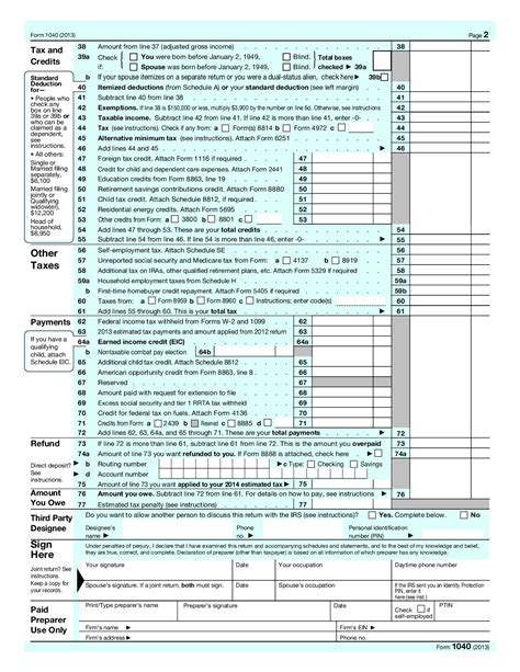 1040 Us Individual Income Tax Return With Schedule E