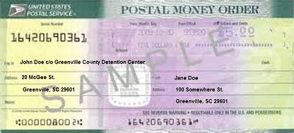 A money order is a simple alternative to sending cash or checks to move funds. County of Greenville, SC