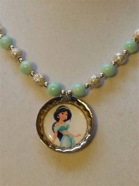 Princess Jasmine From Aladdin Beaded Necklace By Mygirlsfunstuff