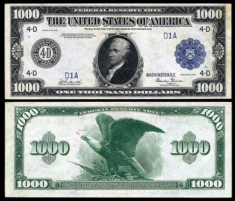 Printable 1000 Dollar Bill Web A Dollar Bill Template Is A Type Of Fake