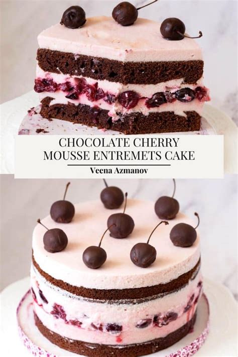 Unleash Your Sweet Side With This Chocolate Cherry Mousse Cake Veena