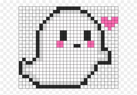 Easy Pixel Art Fanasma Perler Bead Pattern Bead Sprite Cute