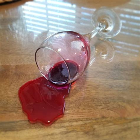 Fake Spilled Glass Of Red Wine Etsy