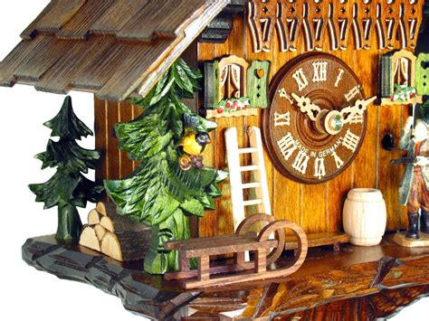 Chalet 1 Day Hunter Cuckoo Clock 25cm By August Schwer Cuckoo Collections