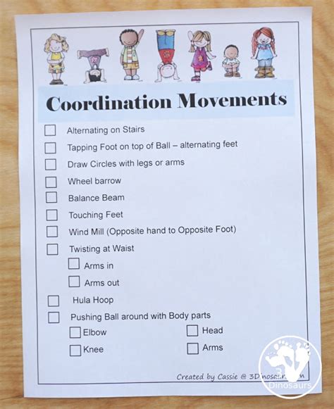 Free Printable Gross Motor Activity Cards