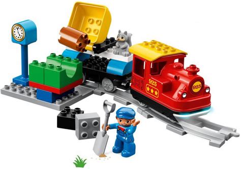 Met een klein duwtje vooruit of achteruit begint de trein te rijden! DUPLO Elektrische Trein kopen? Olgo.nl online LEGO Shop